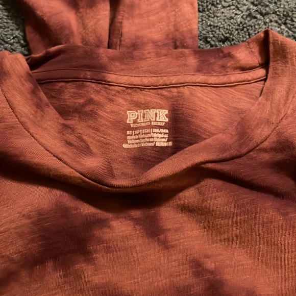 PINK Tie Dye Long Sleeve Crop - Picture 5 of 5